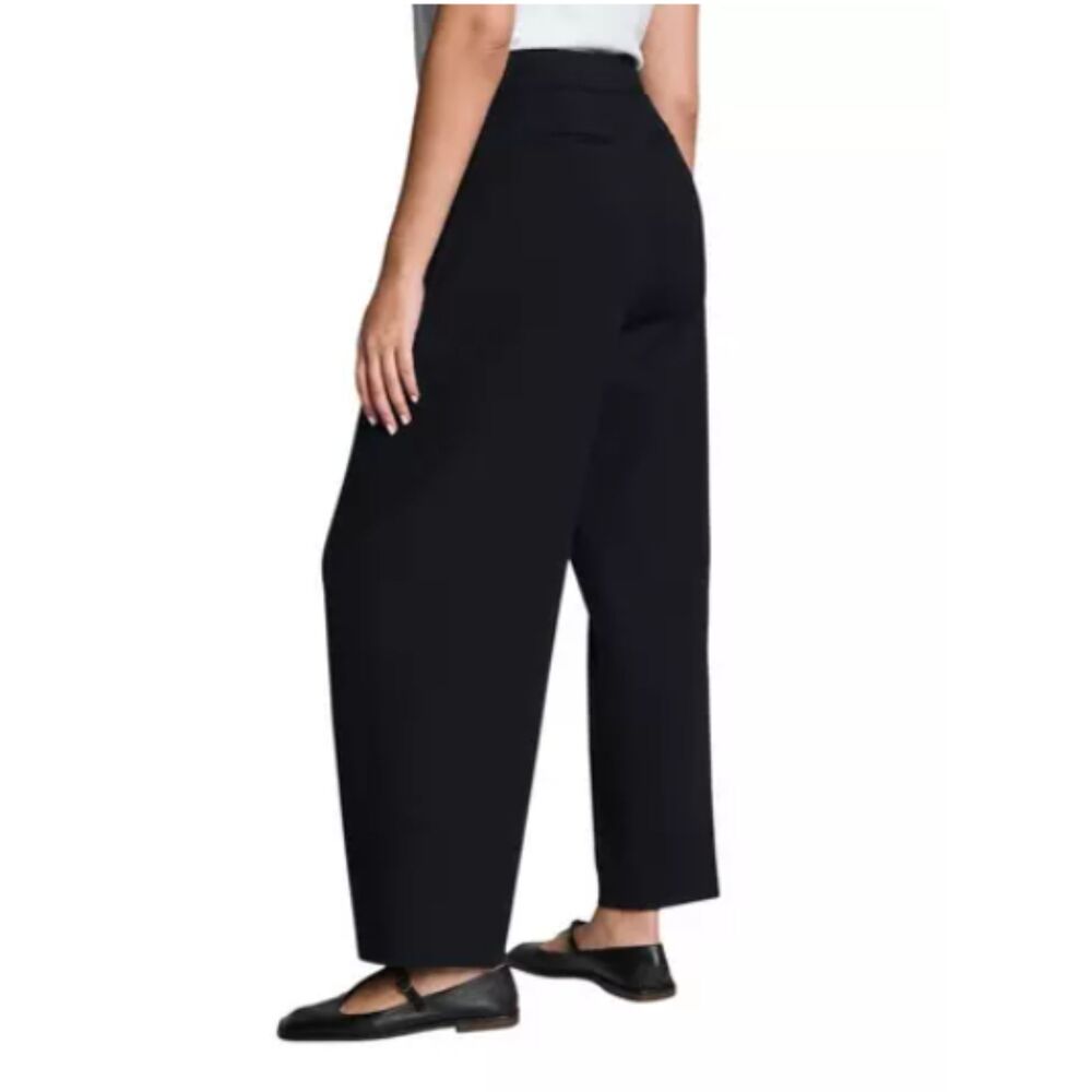 NWT SPANX Ponte Pleated Tapered Ankle Pant, Classic Black, Size S Petite, 22130Q - Picture 2 of 11